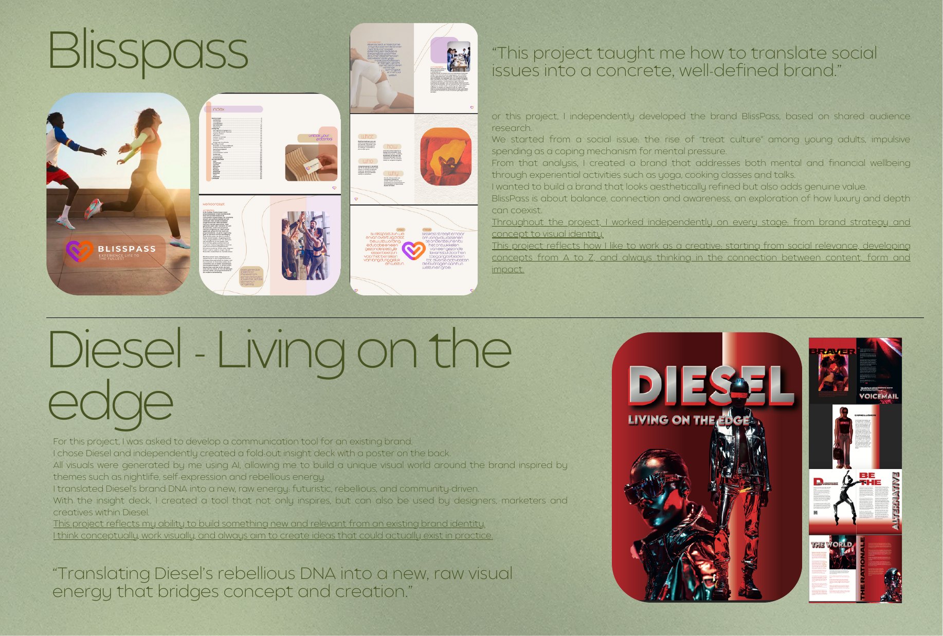 BlissPass and Diesel projects