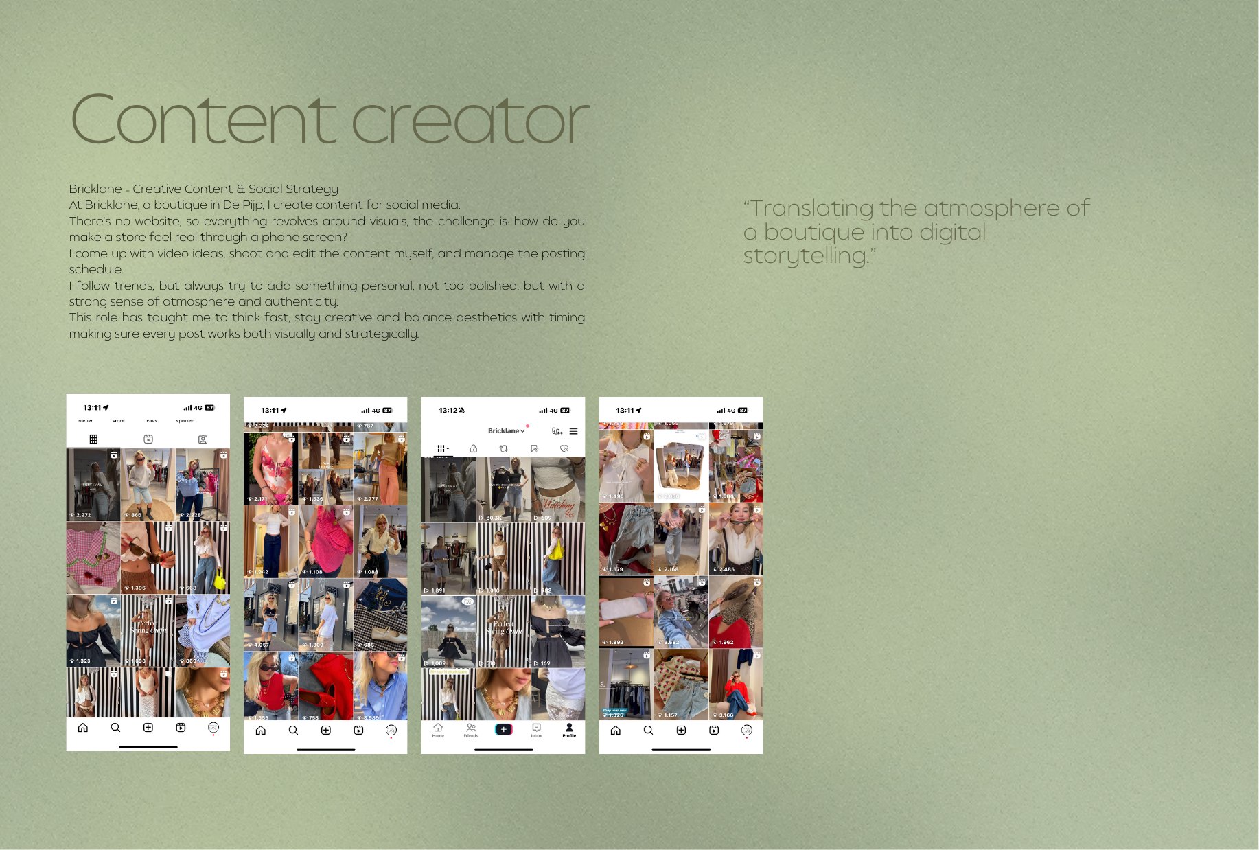 Bricklane content creation